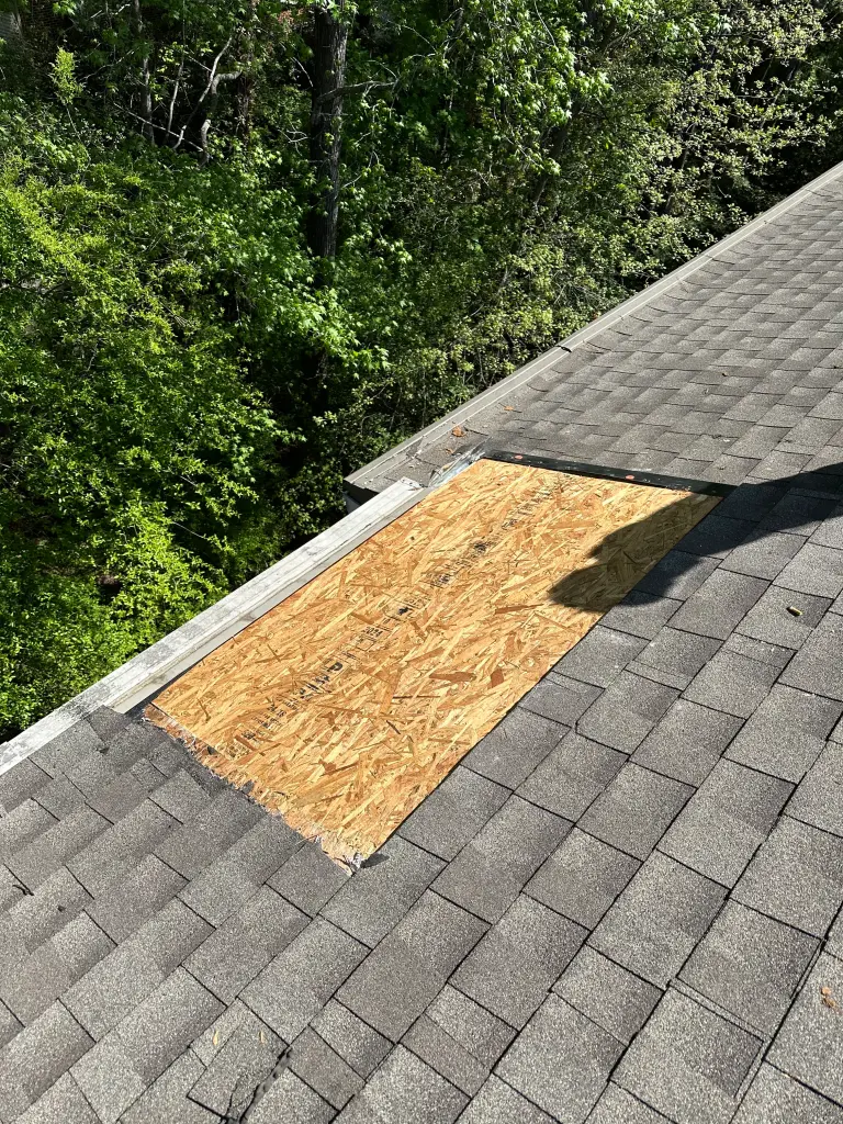 Hart Family Home Services - Rotten Wood on Roof Replacement