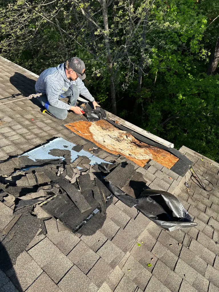 Hart Family Home Services - Rotten Wood on Roof