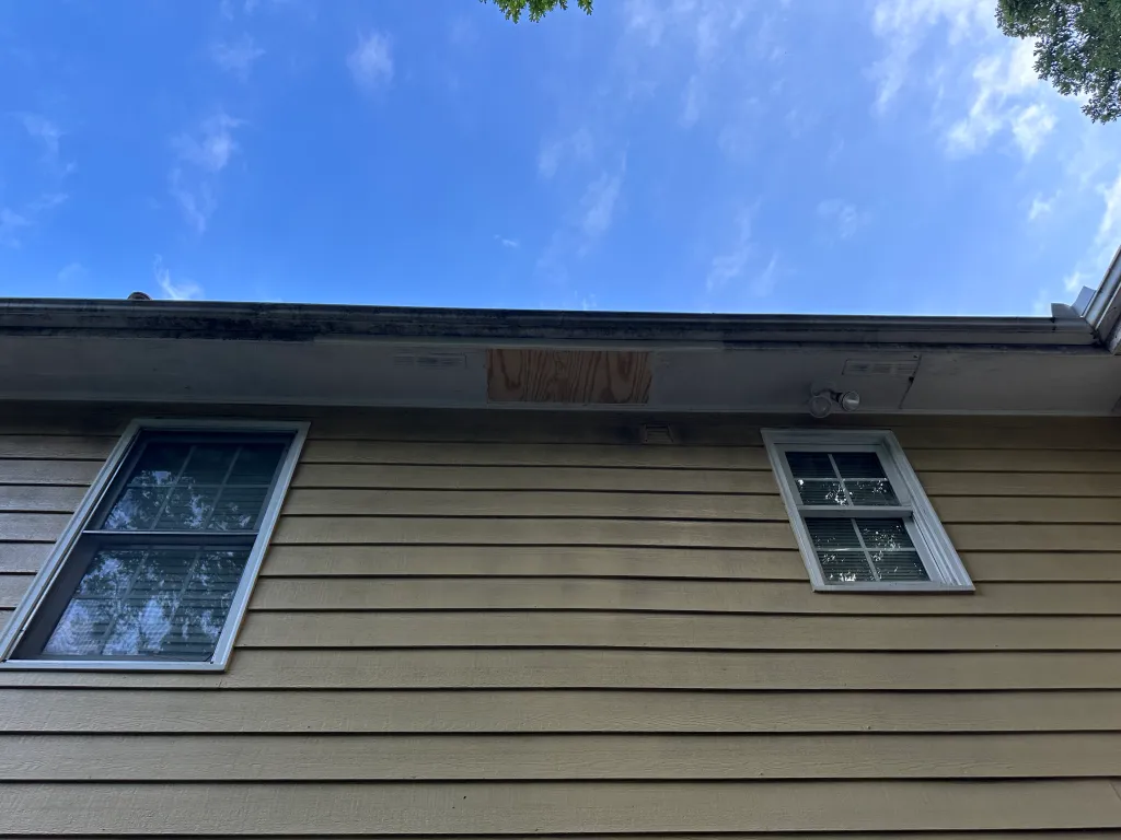 Hart Family Home Services - rotten soffit replaced